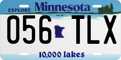 MN license plate 056TLX