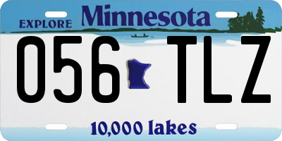 MN license plate 056TLZ