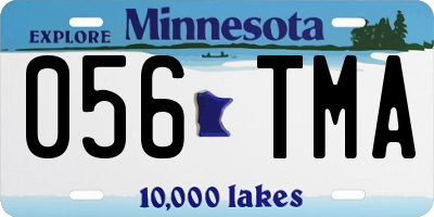 MN license plate 056TMA