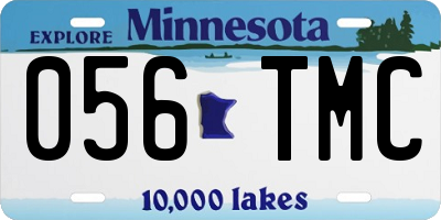 MN license plate 056TMC