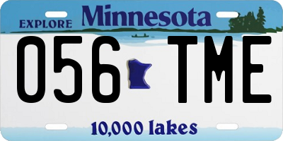 MN license plate 056TME