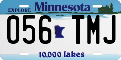 MN license plate 056TMJ