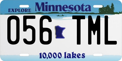 MN license plate 056TML