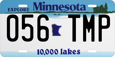 MN license plate 056TMP