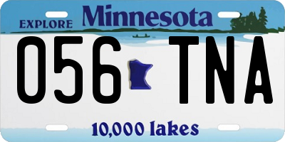 MN license plate 056TNA