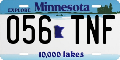 MN license plate 056TNF
