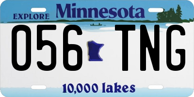 MN license plate 056TNG