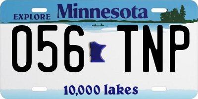MN license plate 056TNP