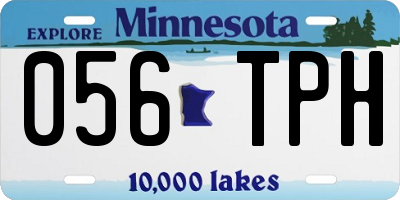 MN license plate 056TPH