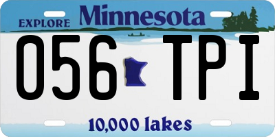MN license plate 056TPI