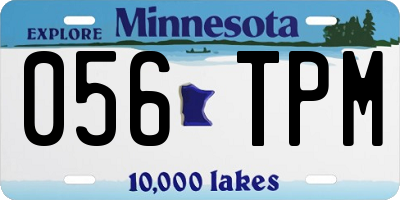 MN license plate 056TPM