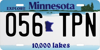 MN license plate 056TPN