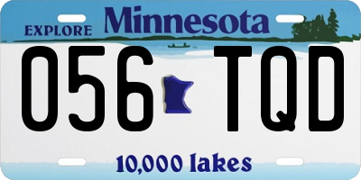 MN license plate 056TQD