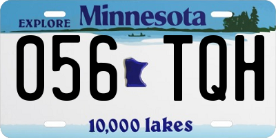 MN license plate 056TQH