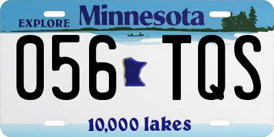 MN license plate 056TQS