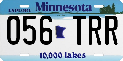 MN license plate 056TRR
