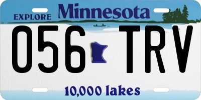 MN license plate 056TRV