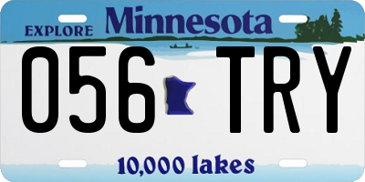 MN license plate 056TRY
