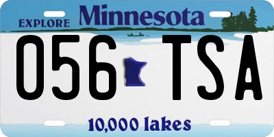 MN license plate 056TSA