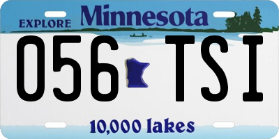 MN license plate 056TSI