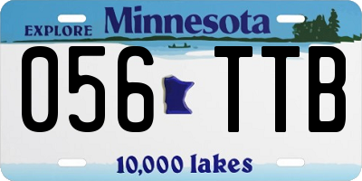 MN license plate 056TTB