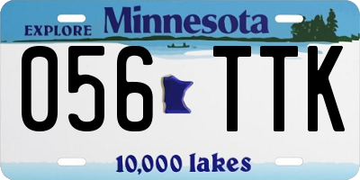MN license plate 056TTK