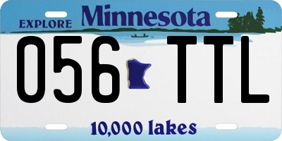 MN license plate 056TTL