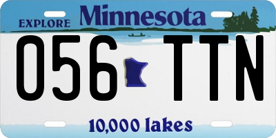 MN license plate 056TTN