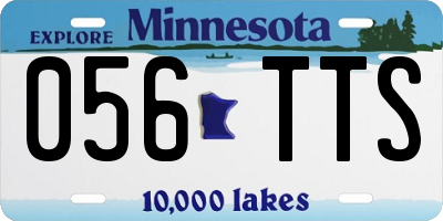MN license plate 056TTS