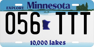 MN license plate 056TTT
