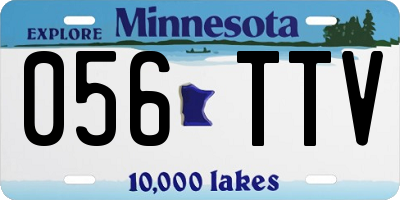 MN license plate 056TTV