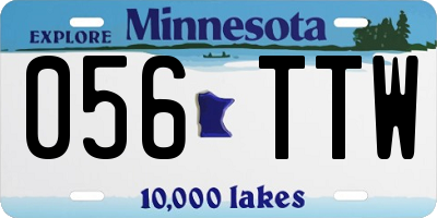 MN license plate 056TTW