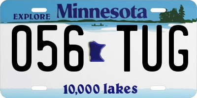 MN license plate 056TUG