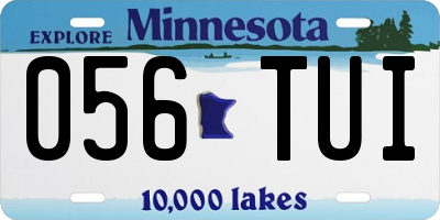 MN license plate 056TUI