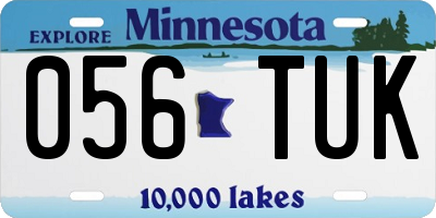 MN license plate 056TUK