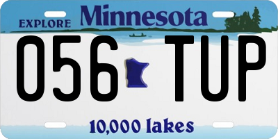 MN license plate 056TUP