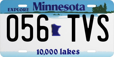 MN license plate 056TVS