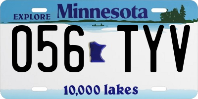 MN license plate 056TYV
