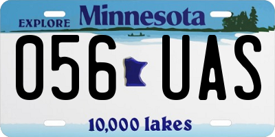 MN license plate 056UAS