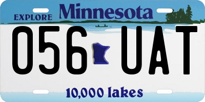 MN license plate 056UAT