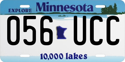 MN license plate 056UCC
