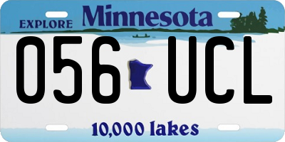 MN license plate 056UCL