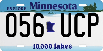 MN license plate 056UCP