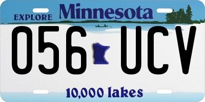 MN license plate 056UCV