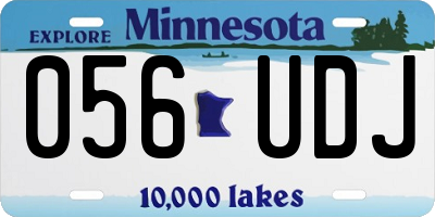MN license plate 056UDJ