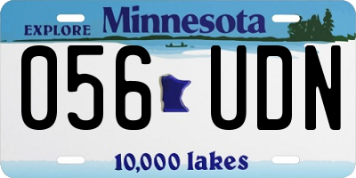 MN license plate 056UDN