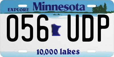MN license plate 056UDP