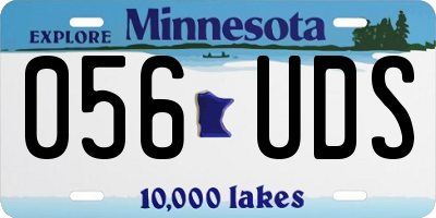 MN license plate 056UDS