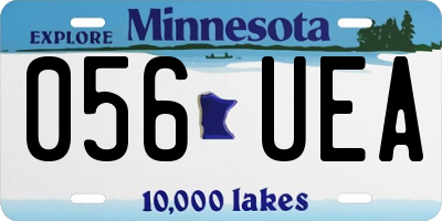 MN license plate 056UEA