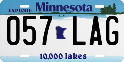 MN license plate 057LAG